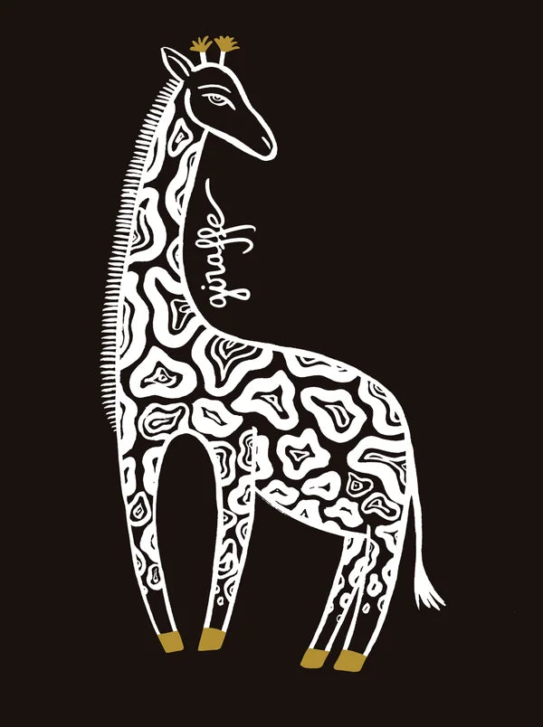 animaux girafe noir