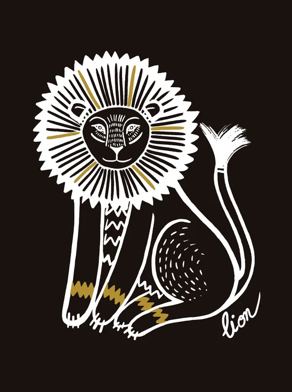 animaux lion noir