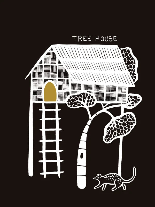 cocons maison arbre noir